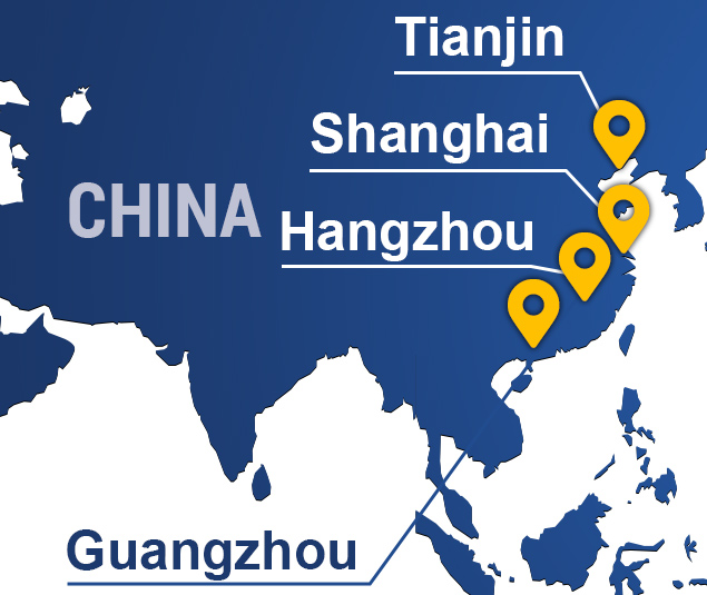 Location Map in China